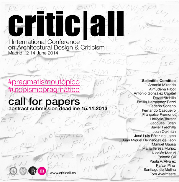 Criticall. Call for abstracts