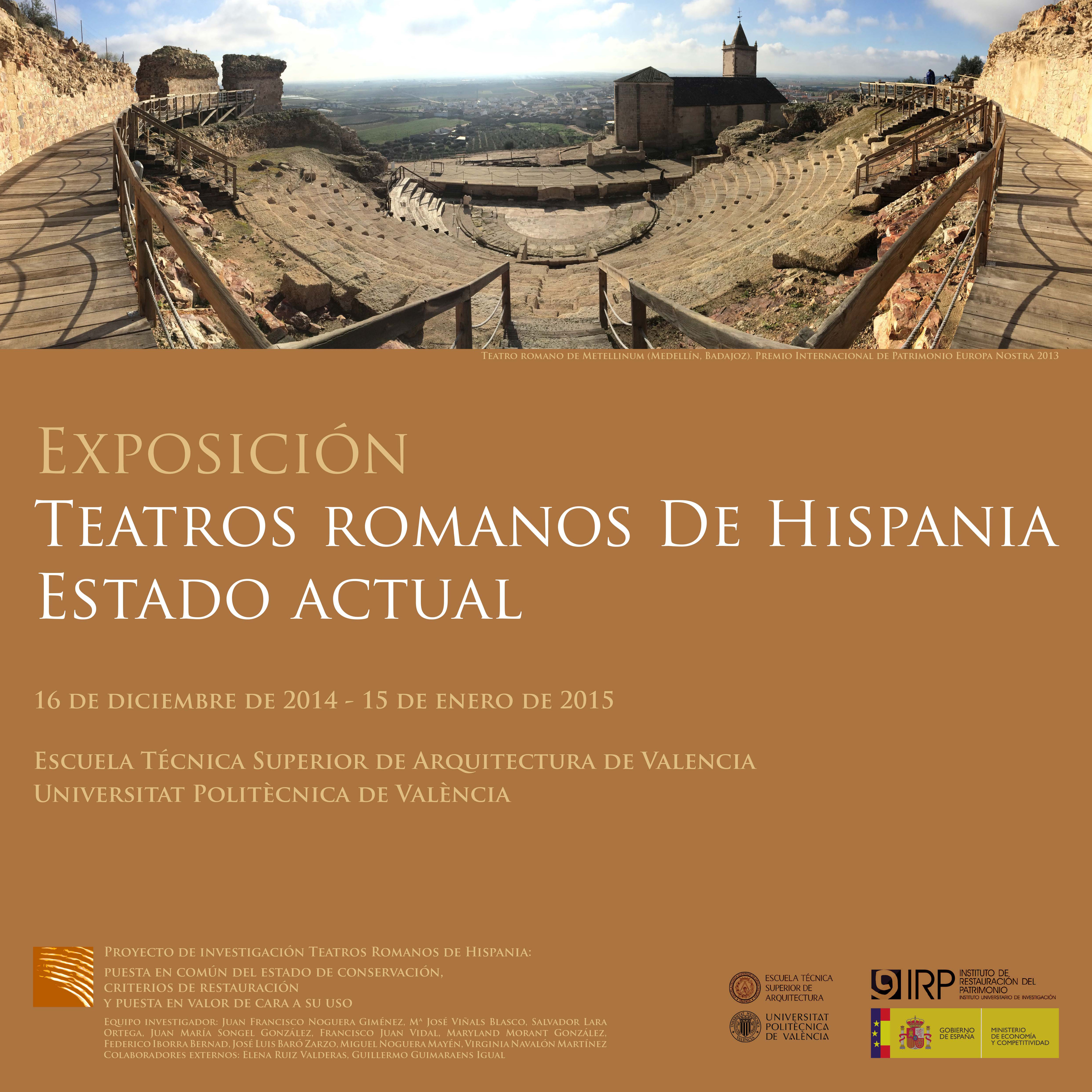 Teatros romanos de Hispania. Estado Actual