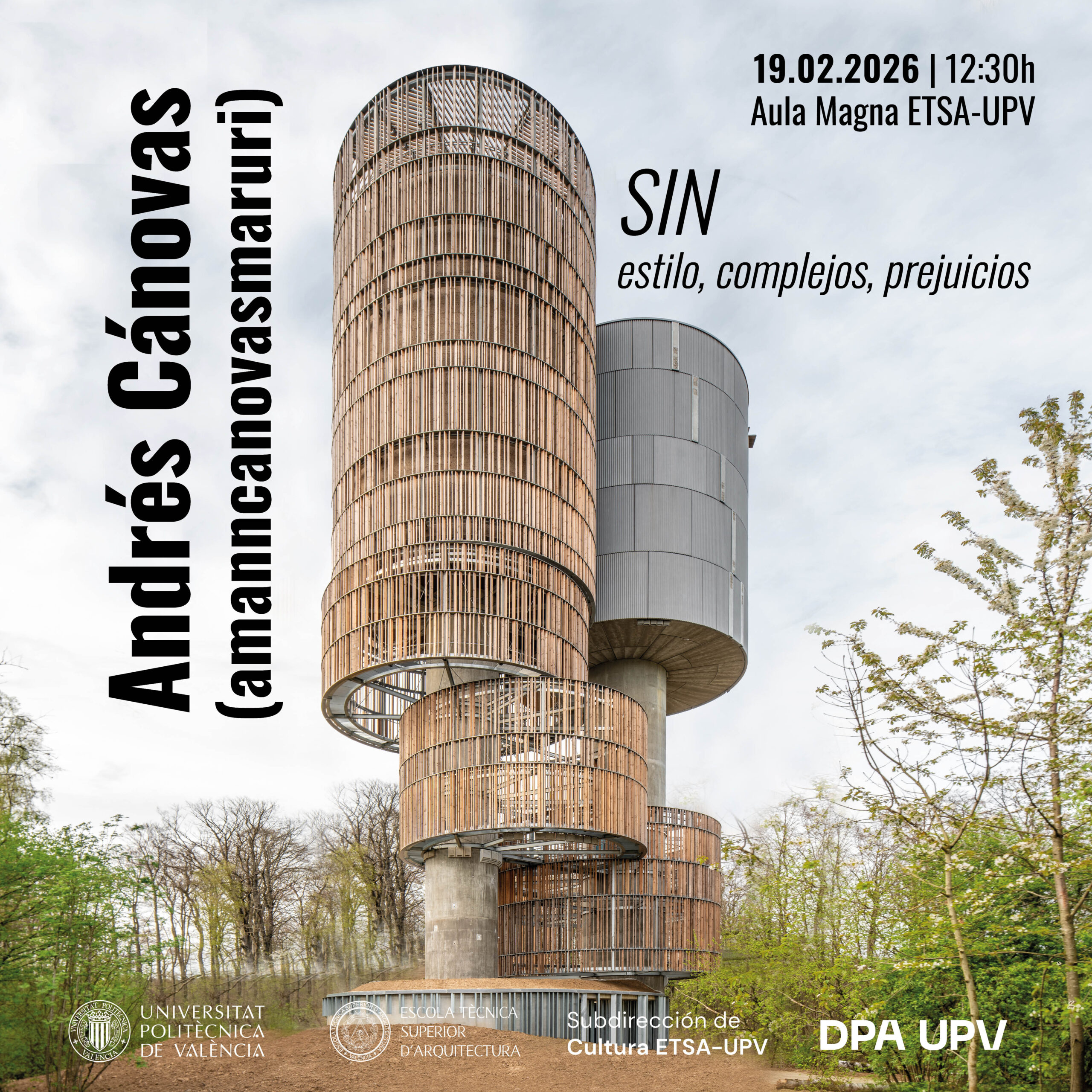 Conferencia Andrés Cánovas (amanncánovasmaruri): «SIN estilo, complejos, prejuicios»